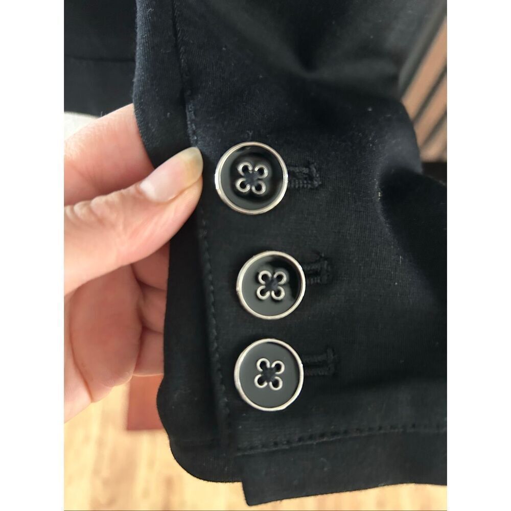 White House black market military style blazer front buttons stylish work attire - Picture 4 of 7